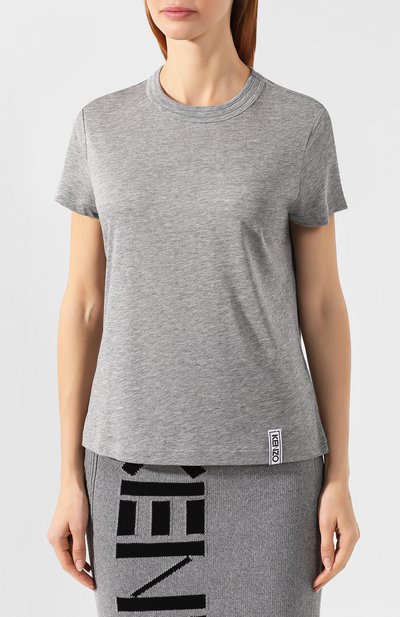 Футболка KENZO серого цвета по цене 5430 руб., арт. F002TS793980, фото 3 Футболка KENZO, арт. F002TS793980, фото 3