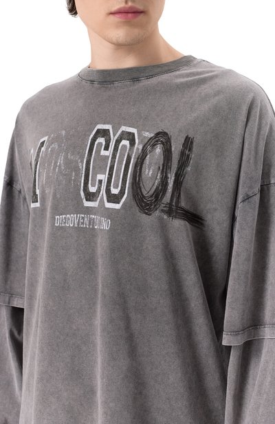 Хлопковый лонгслив DIEGO VENTURINO, арт. DVTS-MLCC00L, фото 5