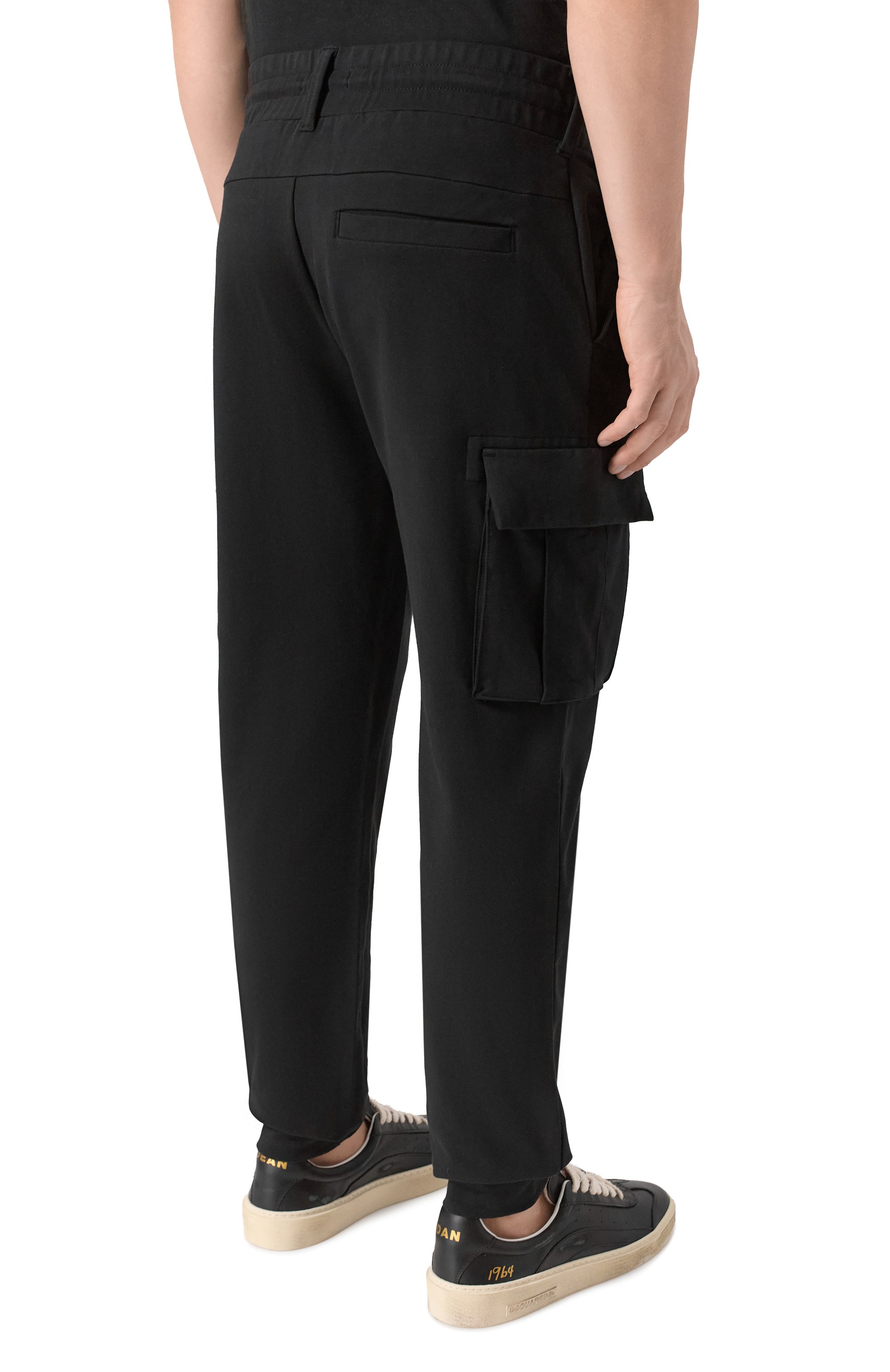 Хлопковые джоггеры AERONAUTICA MILITARE черного цвета по цене 15350 руб., арт. PF1020UF00674, фото 4 Хлопковые джоггеры AERONAUTICA MILITARE, арт. PF1020UF00674, фото 4