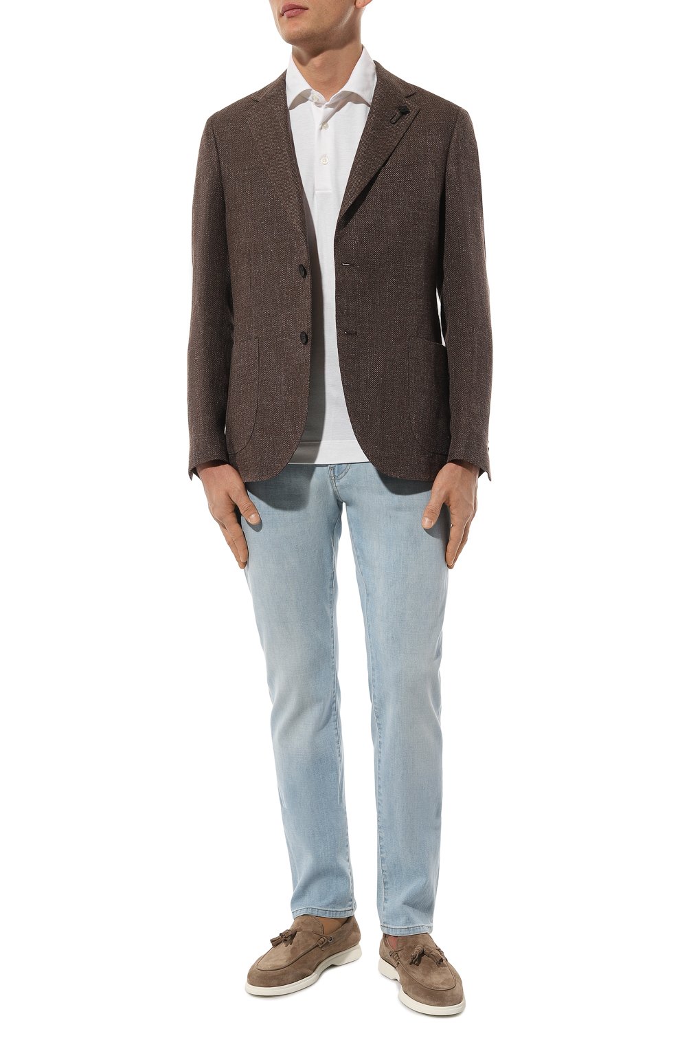 Поло из хлопка и шелка ZEGNA, арт. E8319A5/B773, фото 2