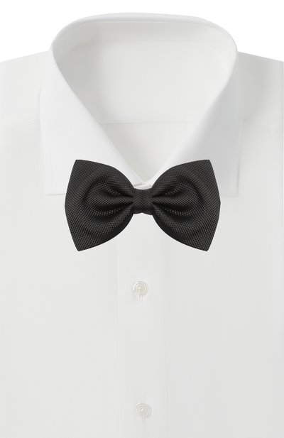 Шелковый галстук-бабочка BRIONI черного цвета по цене 23950 руб., арт. 01L200/09459, фото 2 Шелковый галстук-бабочка BRIONI, арт. 01L200/09459, фото 2