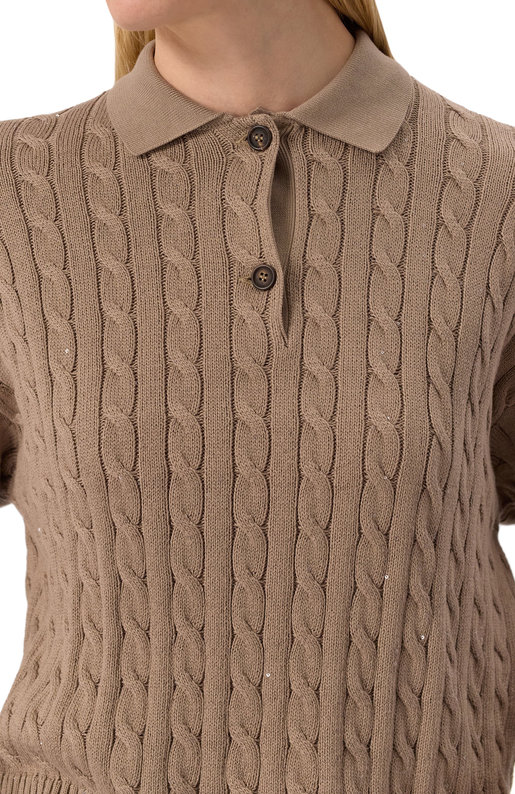 Хлопковое поло BRUNELLO CUCINELLI, арт. MDV797405, фото 5