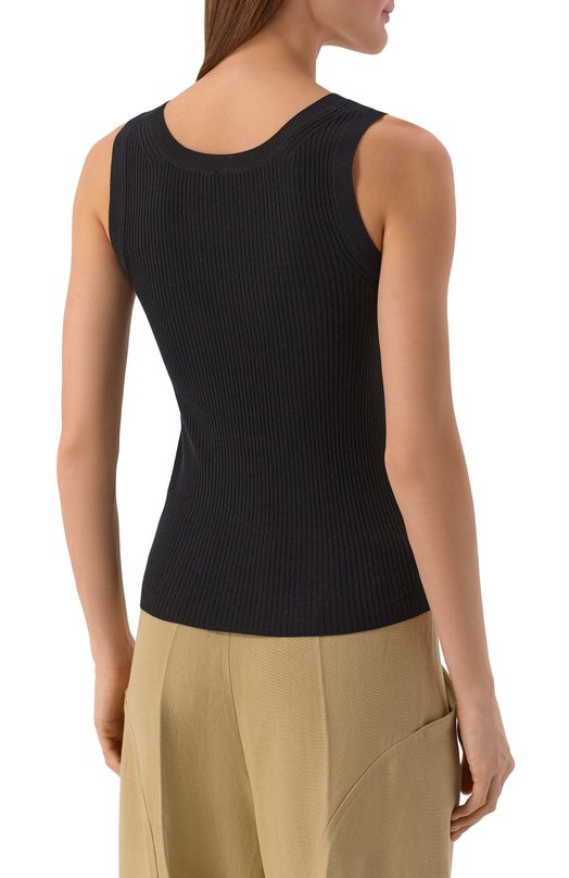 Шерстяной топ Petar Petrov S26K27 Чёрный  S26K27 Фото 4