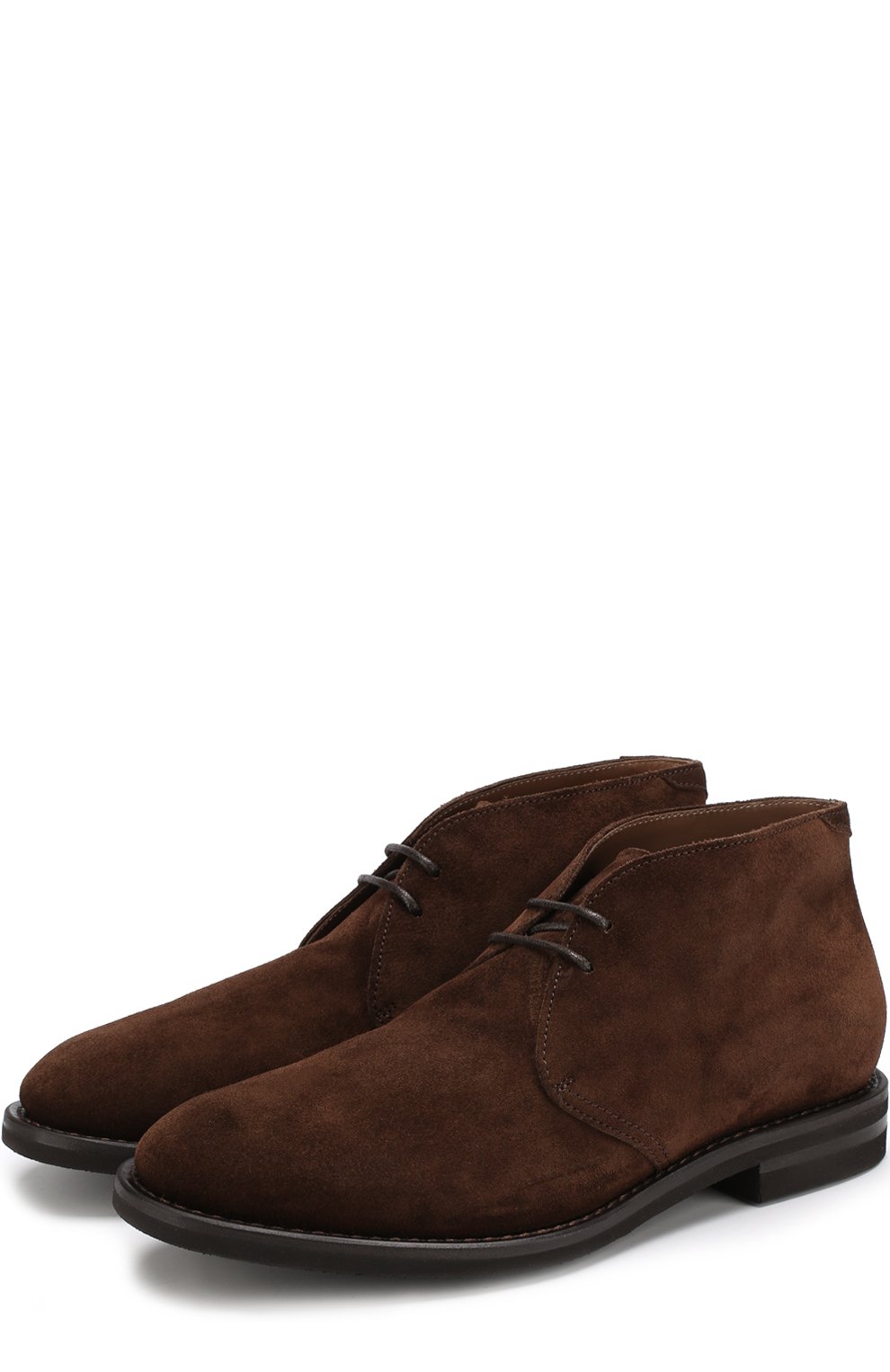 Замшевые ботинки на шнуровке BRUNELLO CUCINELLI, арт. MZUCHPF183, фото 1