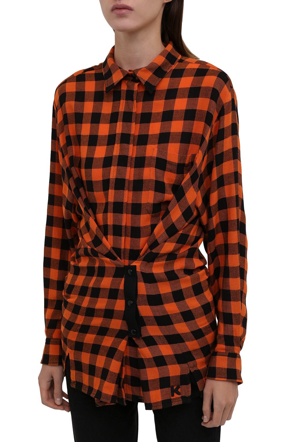 Рубашка из вискозы и шерсти KENZO, арт. FB62CH0455AH, фото 3