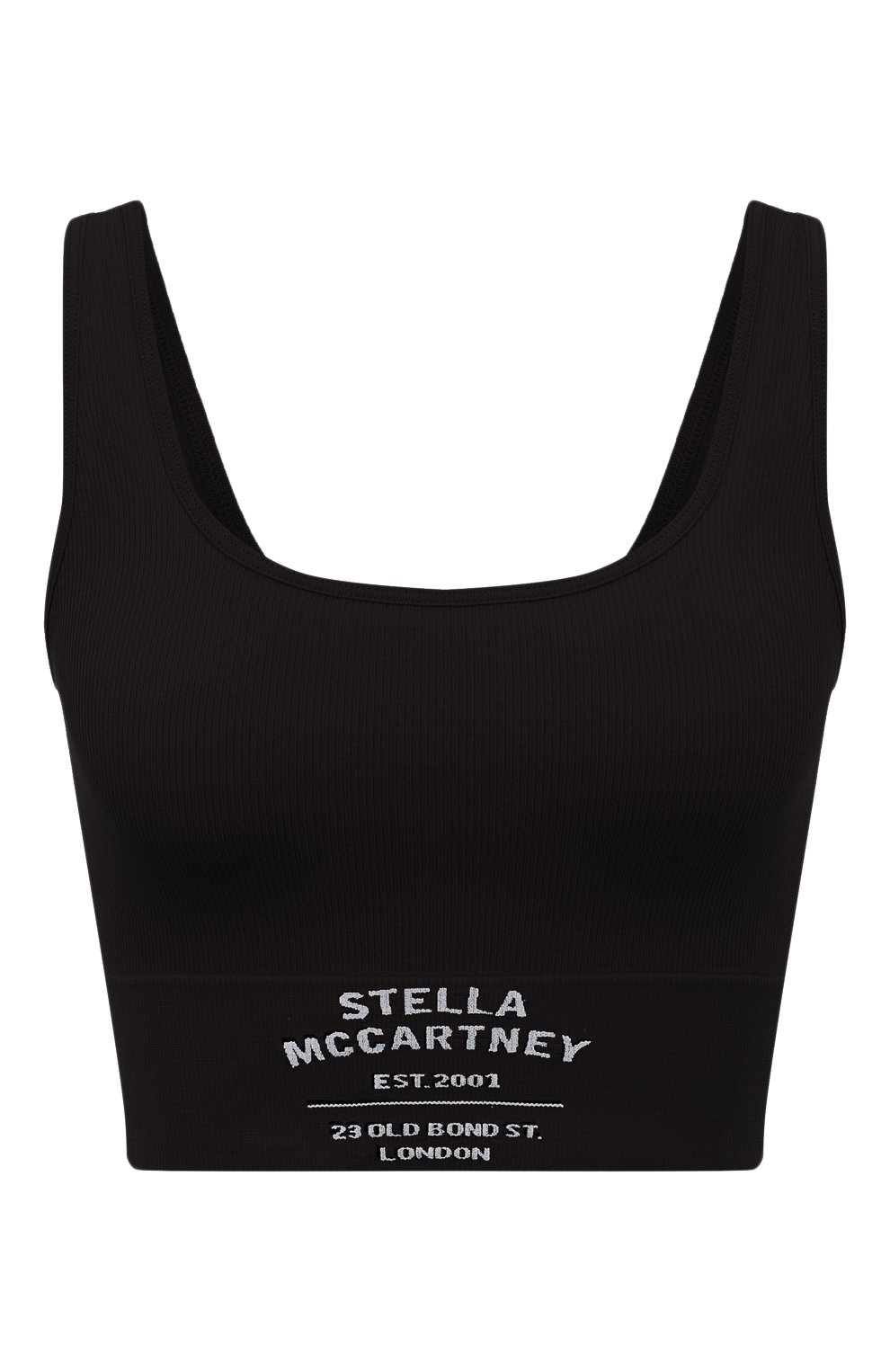 Хлопковый бра-топ STELLA MCCARTNEY черного цвета по цене 12150 руб., арт. S6D961190, фото 1 Хлопковый бра-топ STELLA MCCARTNEY, арт. S6D961190, фото 1