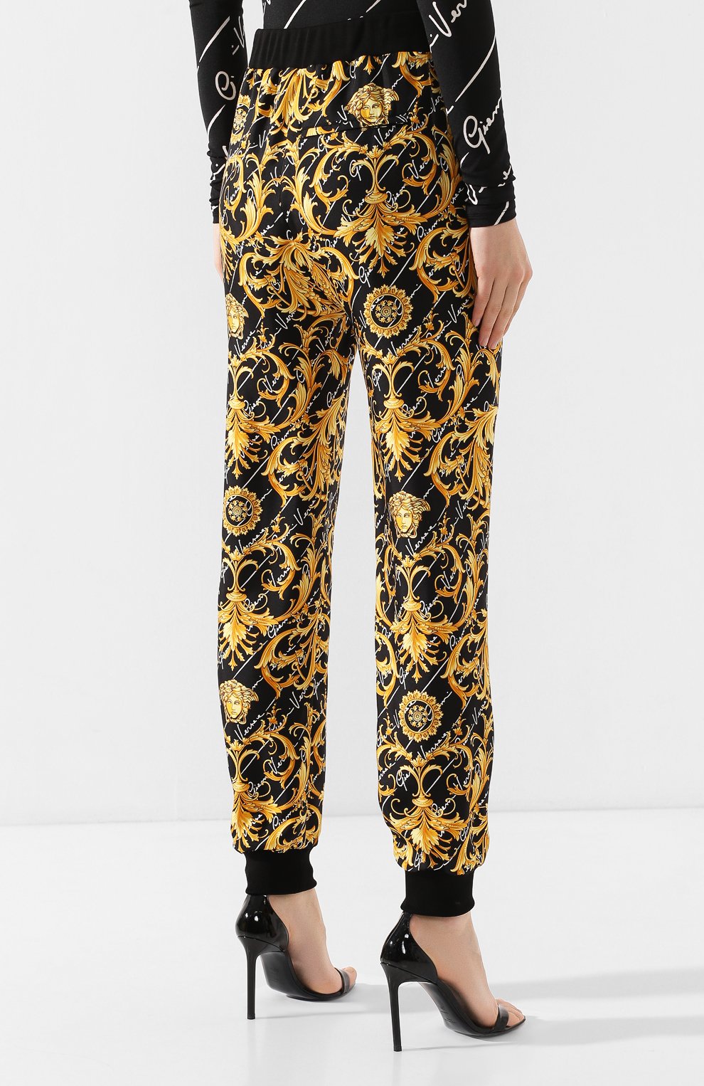 Шелковые брюки VERSACE, арт. A85703/A232981, фото 4