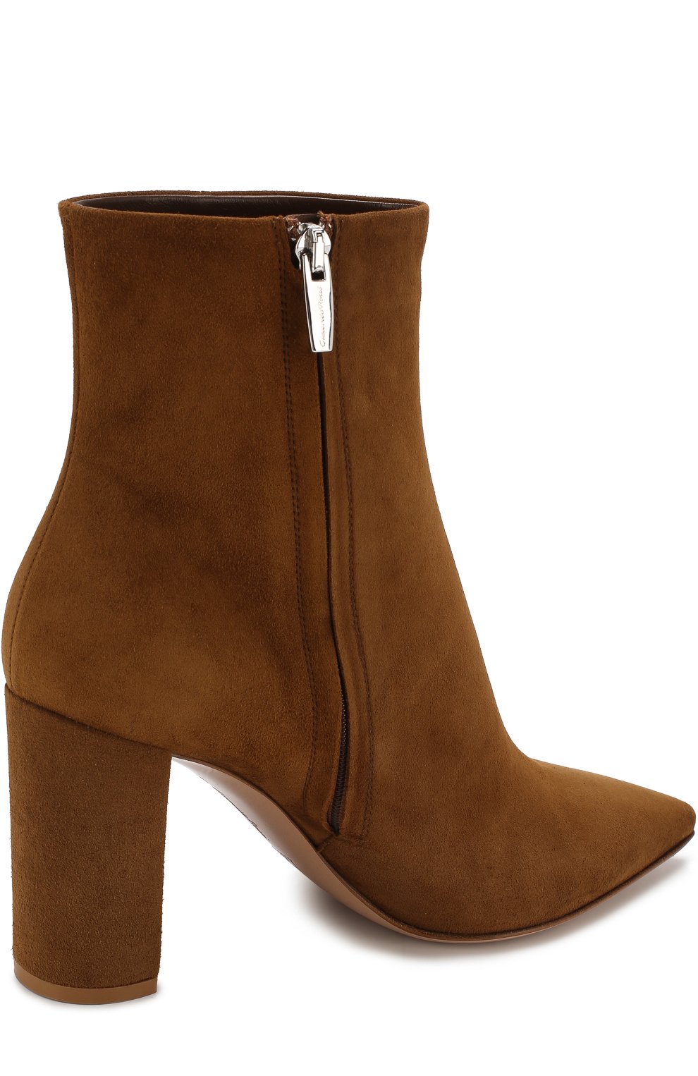 Замшевые ботильоны на устойчивом каблуке GIANVITO ROSSI, арт. G70399.85RIC.CASTEXA, фото 4