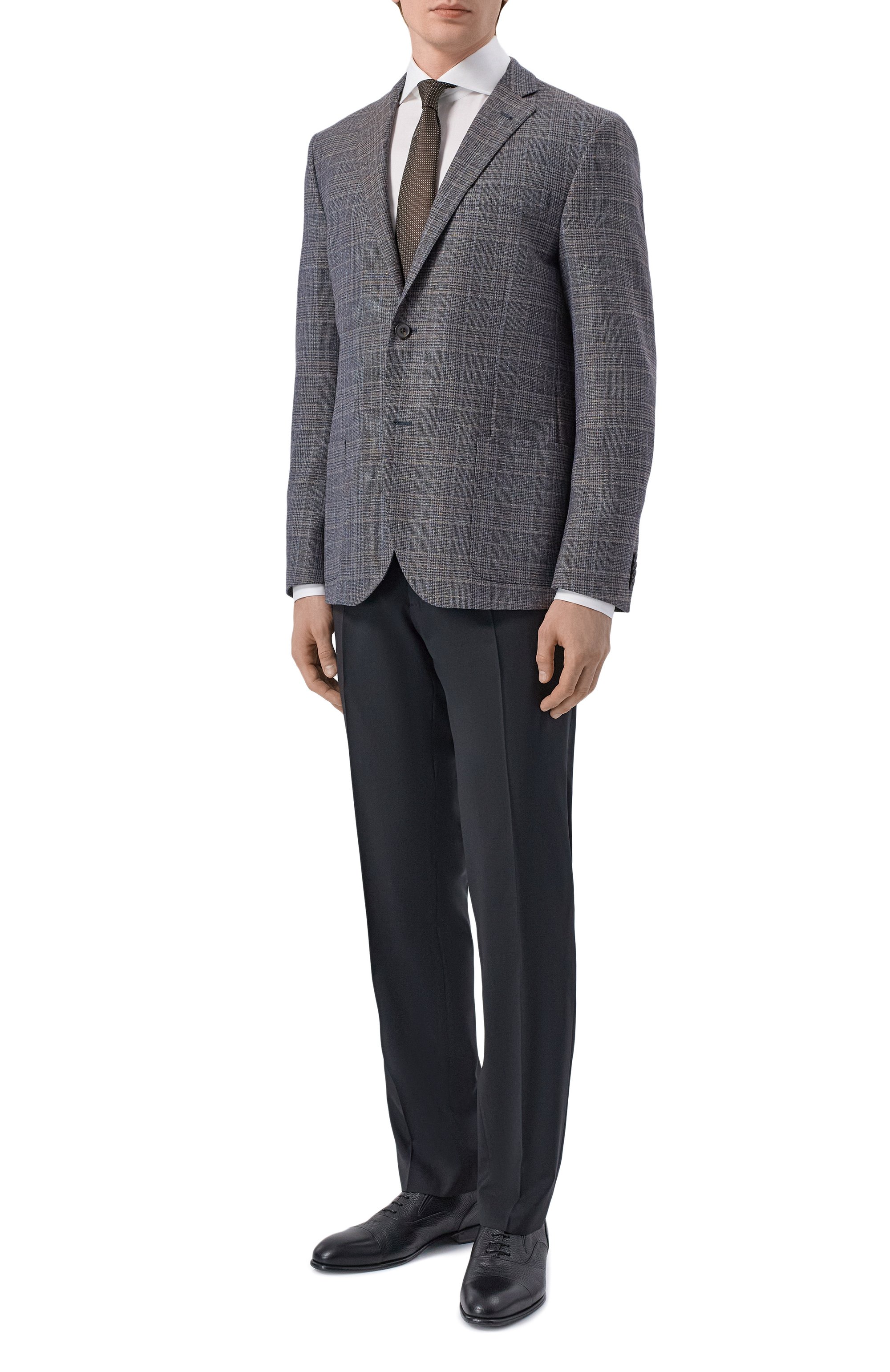 Шерстяные брюки BERWICH черного цвета по цене 37050 руб., арт. SC/1/FA1755X, фото 2 Шерстяные брюки BERWICH, арт. SC/1/FA1755X, фото 2