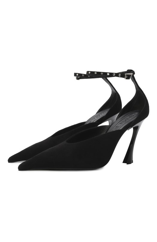 Замшевые туфли Mugler MUWSS25SC178_TS001 Чёрный MUWSS25SC178_TS001