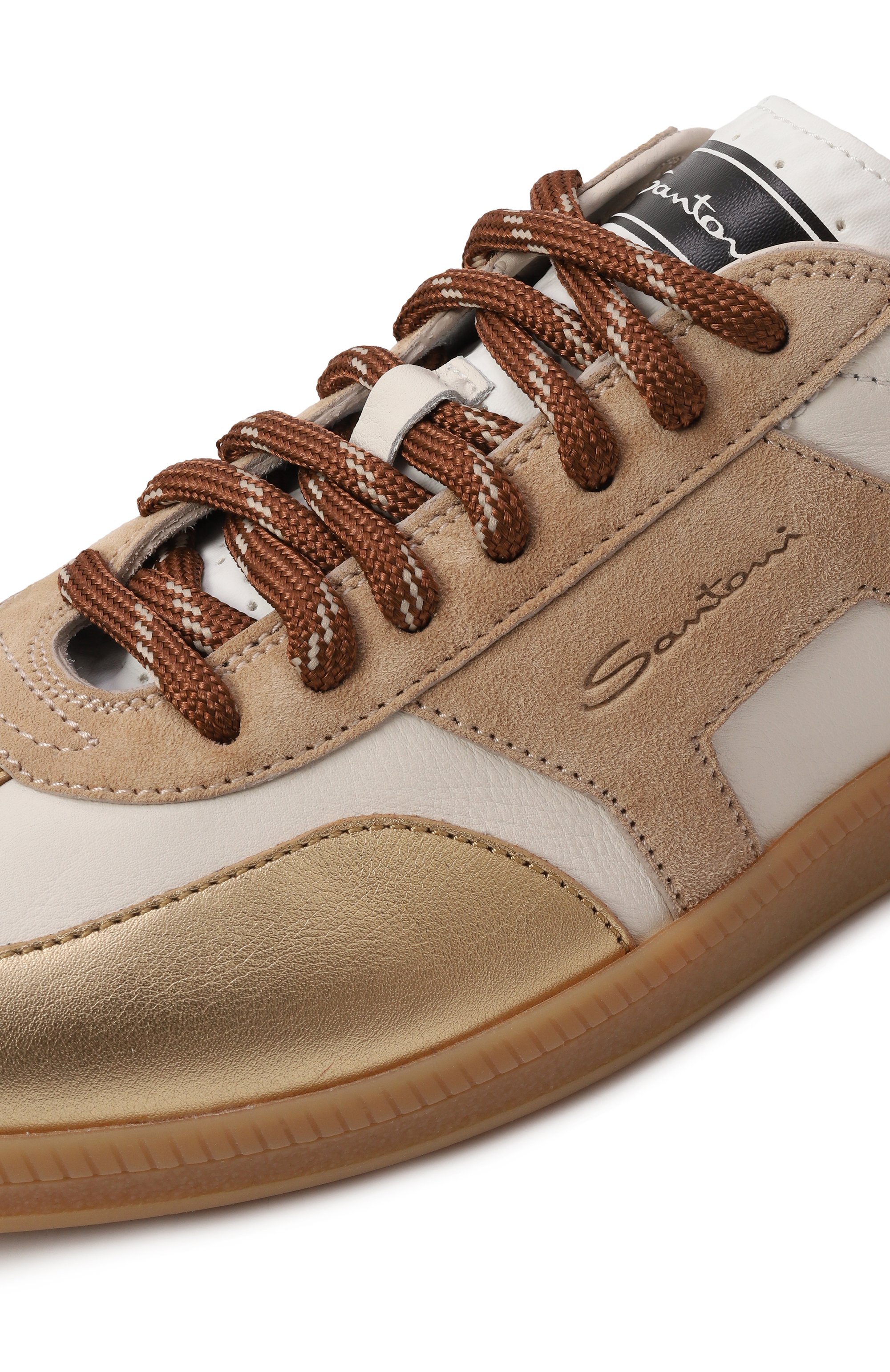 Кожаные кеды dbs oly SANTONI, арт. WBPG61244FARSPSX, фото 6