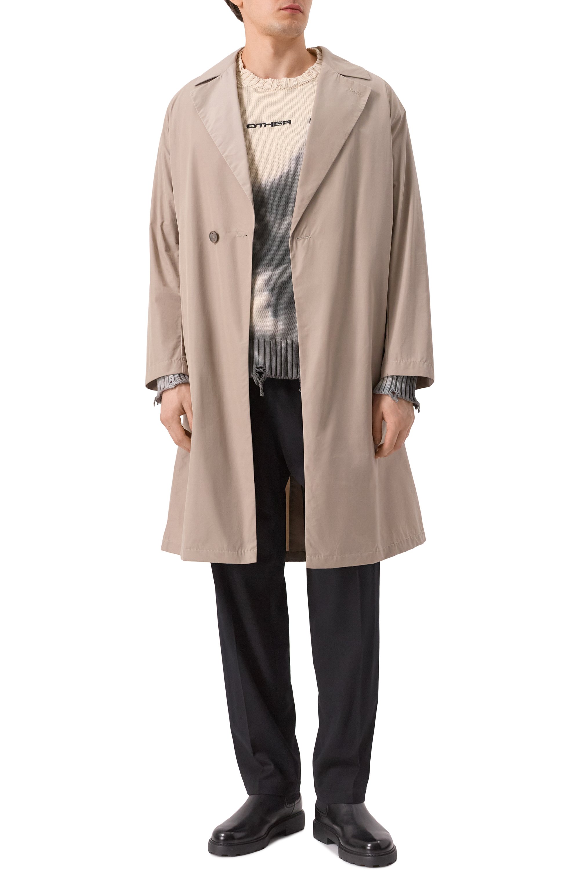 Плащ HEVO бежевого цвета по цене 79150 руб., арт. SURB0 S 130/H725, фото 2 Плащ HEVO, арт. SURB0 S 130/H725, фото 2