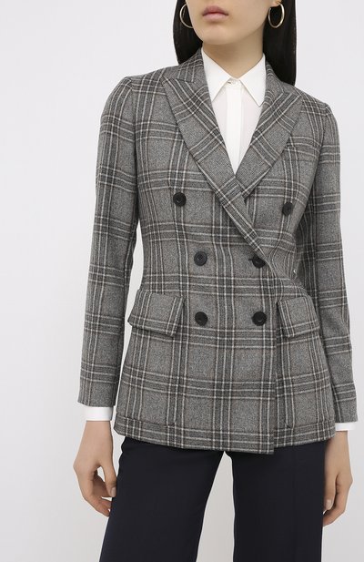 Жакет из кашемира и шелка LORO PIANA серого цвета по цене 499500 руб., арт. FAL2434, фото 3 Жакет из кашемира и шелка LORO PIANA, арт. FAL2434, фото 3