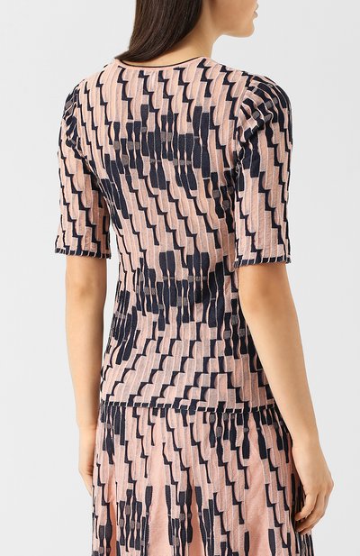 Топ с круглым вырезом M MISSONI розового цвета по цене 33800 руб., арт. QD3KC11N2TF, фото 4 Топ с круглым вырезом M MISSONI, арт. QD3KC11N2TF, фото 4