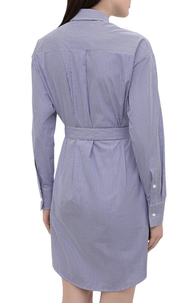 Хлопковое платье DSQUARED2 синего цвета по цене 39950 руб., арт. S75CV0406/S53619, фото 4 Хлопковое платье DSQUARED2, арт. S75CV0406/S53619, фото 4