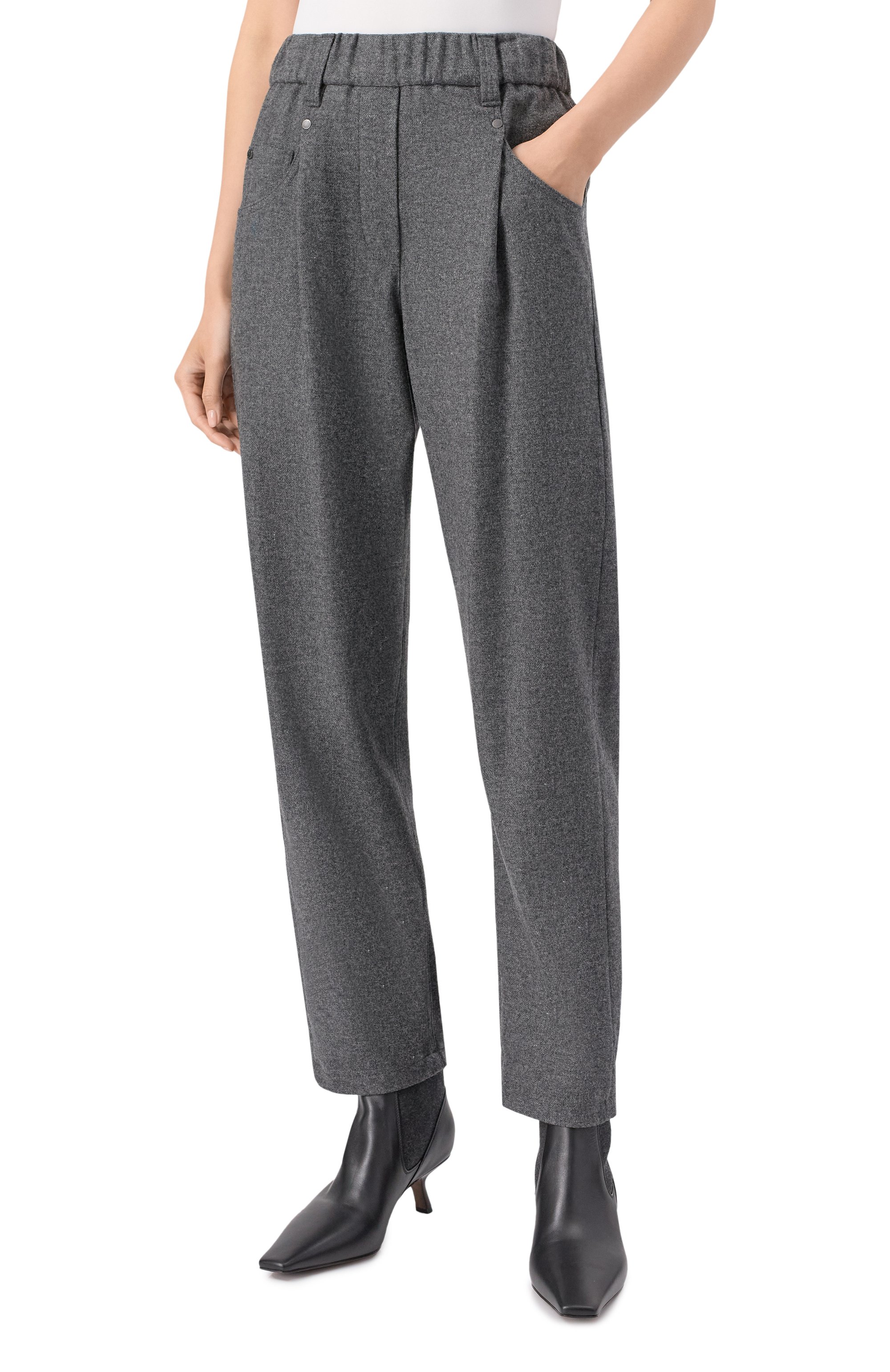 Шерстяные брюки BRUNELLO CUCINELLI, арт. MB162P8417, фото 3