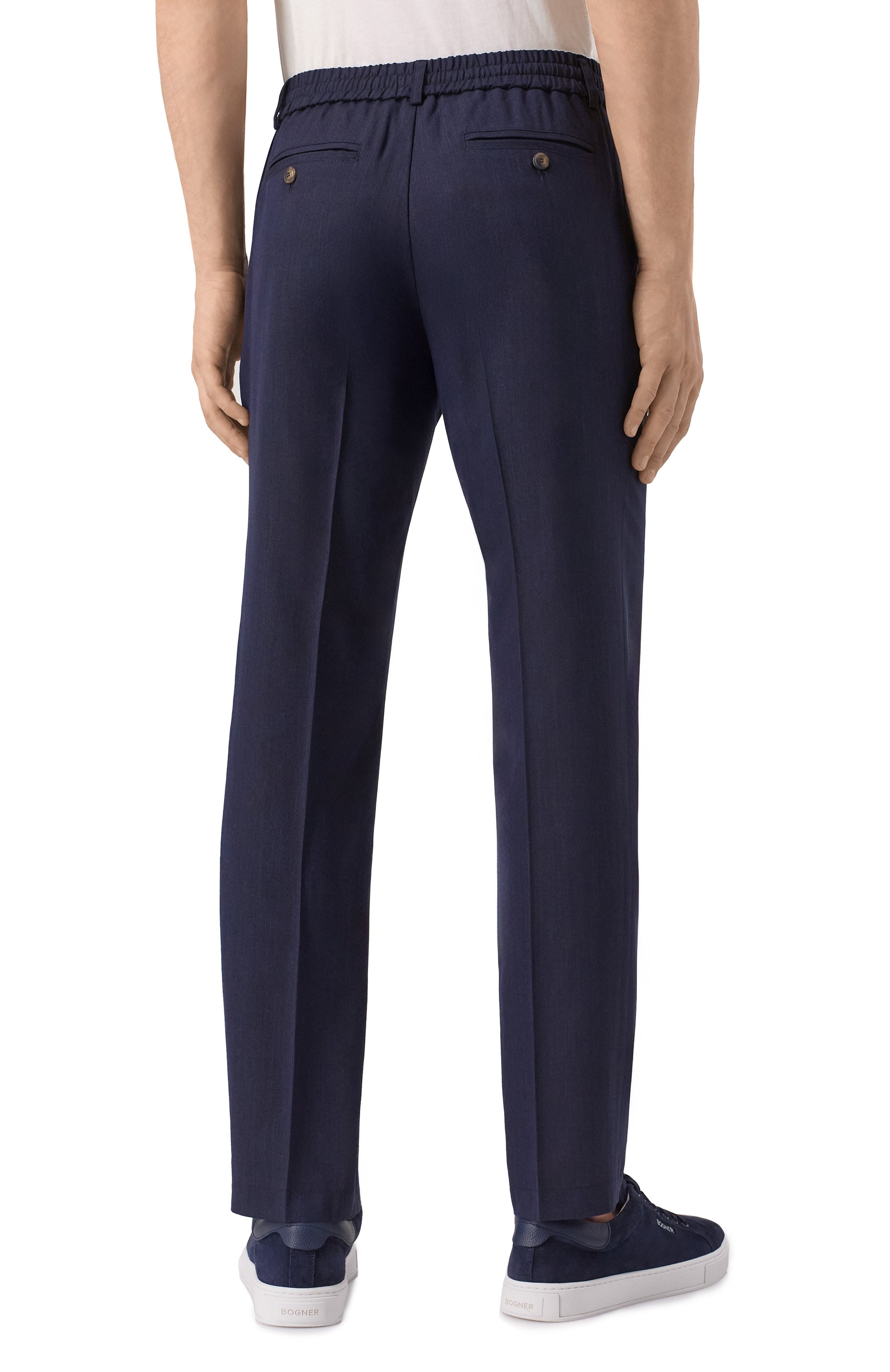 Брюки из шерсти и шелка CAPOBIANCO, арт. 18M804.LR00., фото 4