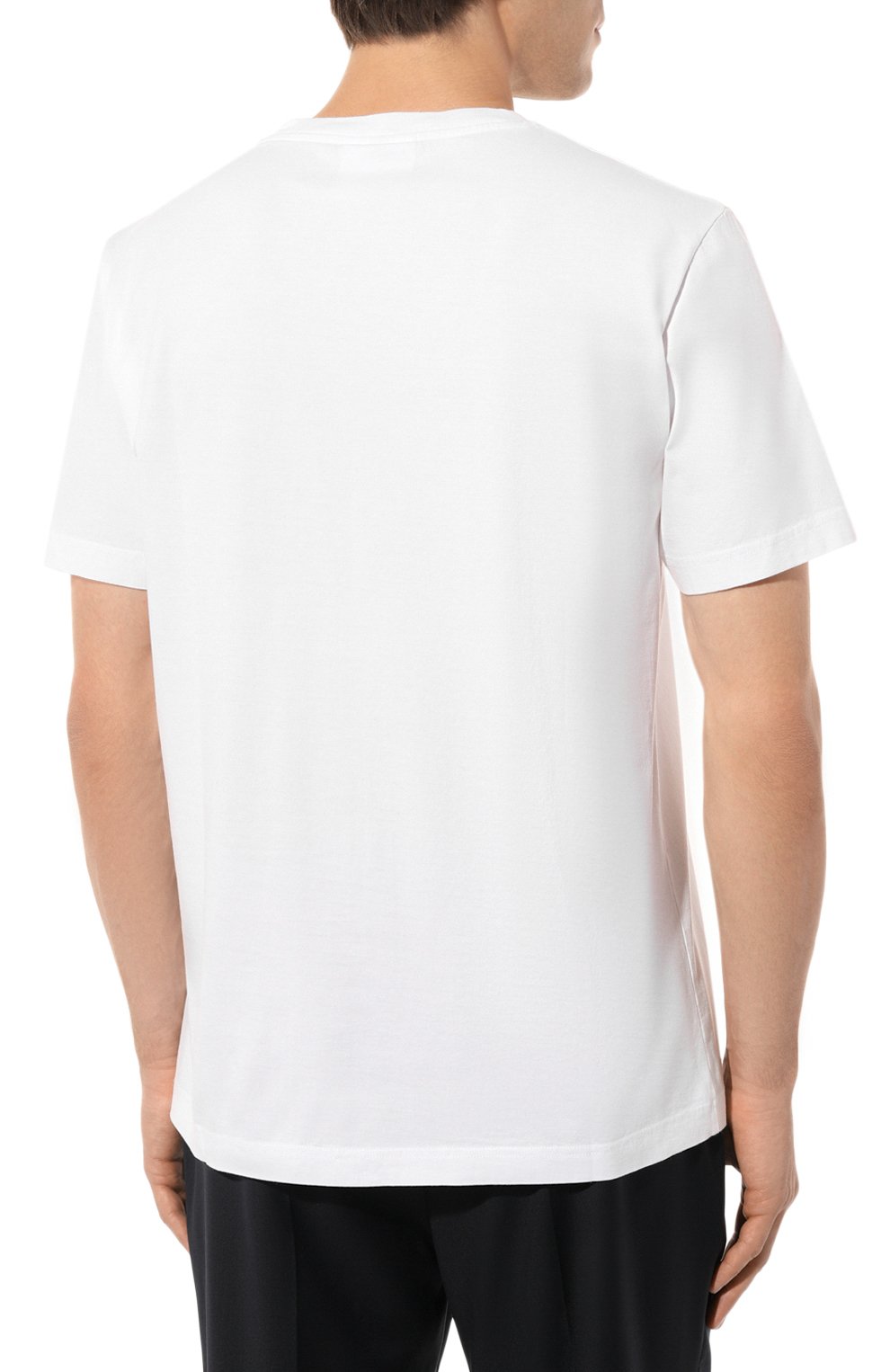 Хлопковая футболка ACNE STUDIOS белого цвета по цене 13100 руб., арт. FN-MN-TSHI0001310PTIC WHITE, фото 4 Хлопковая футболка ACNE STUDIOS, арт. FN-MN-TSHI0001310PTIC WHITE, фото 4