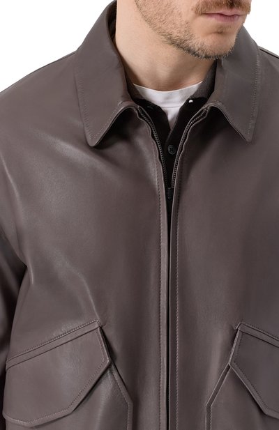 Кожаный бомбер MVST, арт. 54205/48-56, фото 5