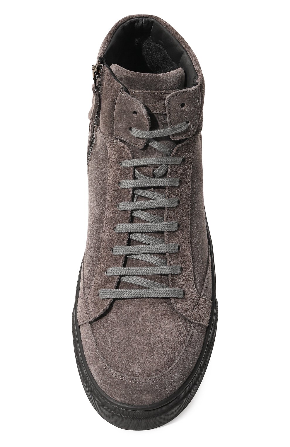 Замшевые кеды BLU BARRETT серого цвета по цене 49600 руб., арт. PHAN-11475.27, фото 6 Замшевые кеды BLU BARRETT, арт. PHAN-11475.27, фото 6