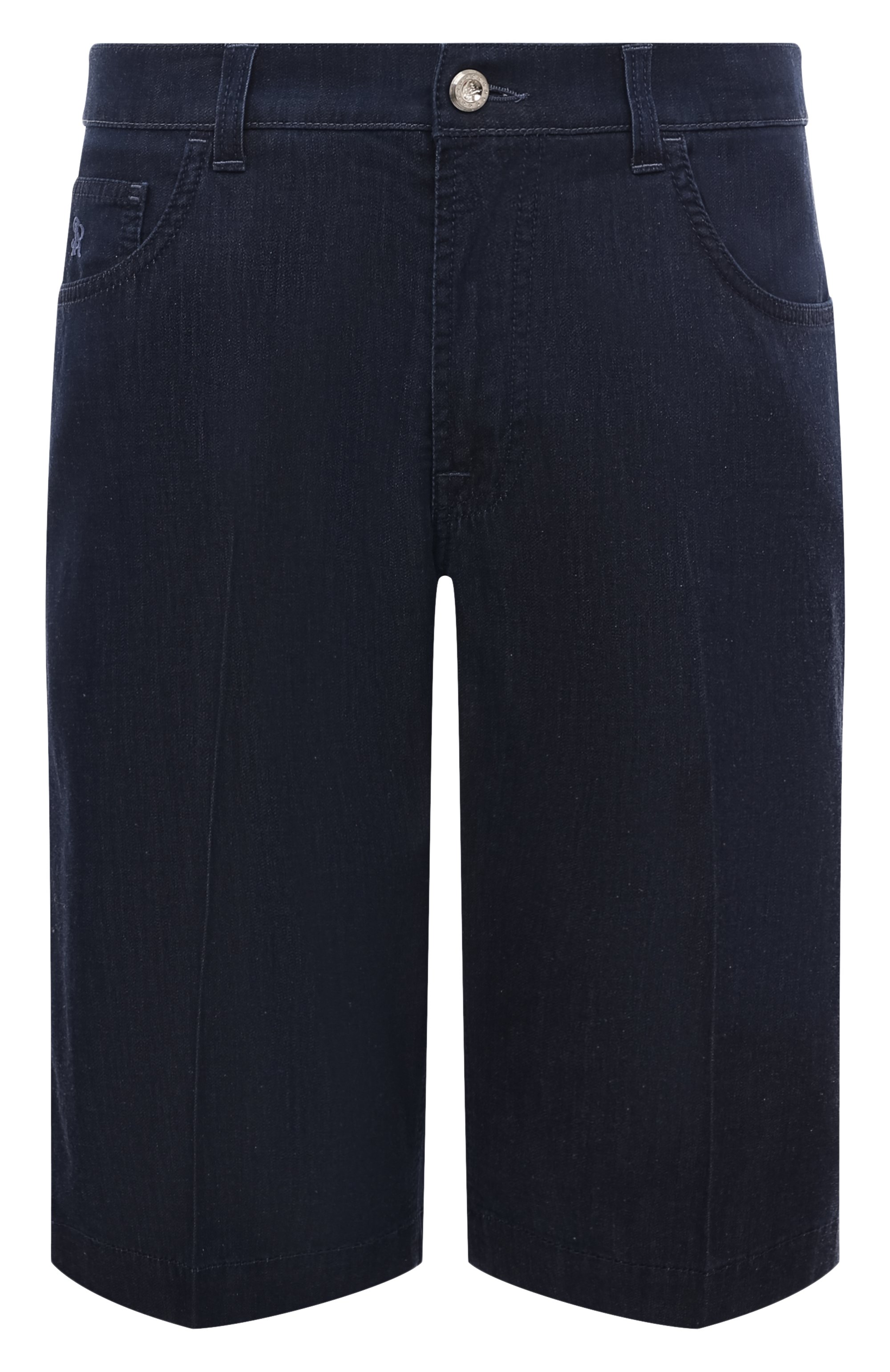 Джинсовые шорты STEFANO RICCI темно-синего цвета по цене 79150 руб., арт. MFT4201261/T77BL, фото 1 Джинсовые шорты STEFANO RICCI, арт. MFT4201261/T77BL, фото 1