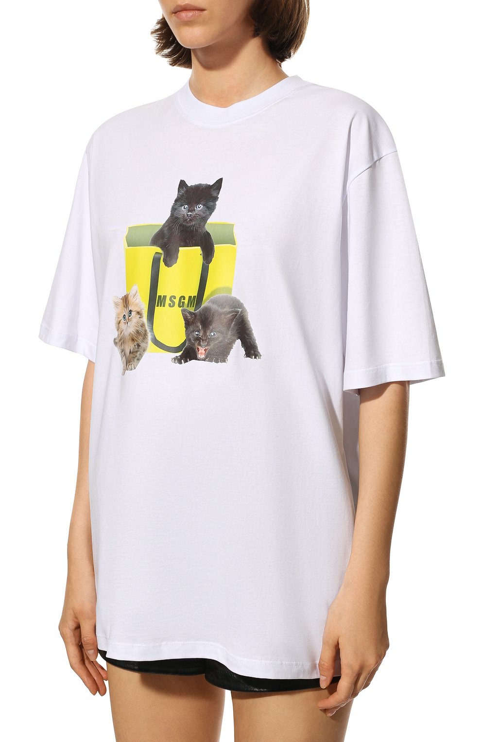 Хлопковая футболка MSGM, арт. 3341MDM172 227798, фото 3