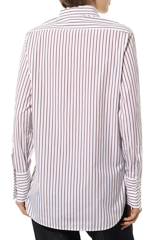 Хлопковая рубашка Kiton D54410H08242 Коричневый  D54410H08242 Фото 4