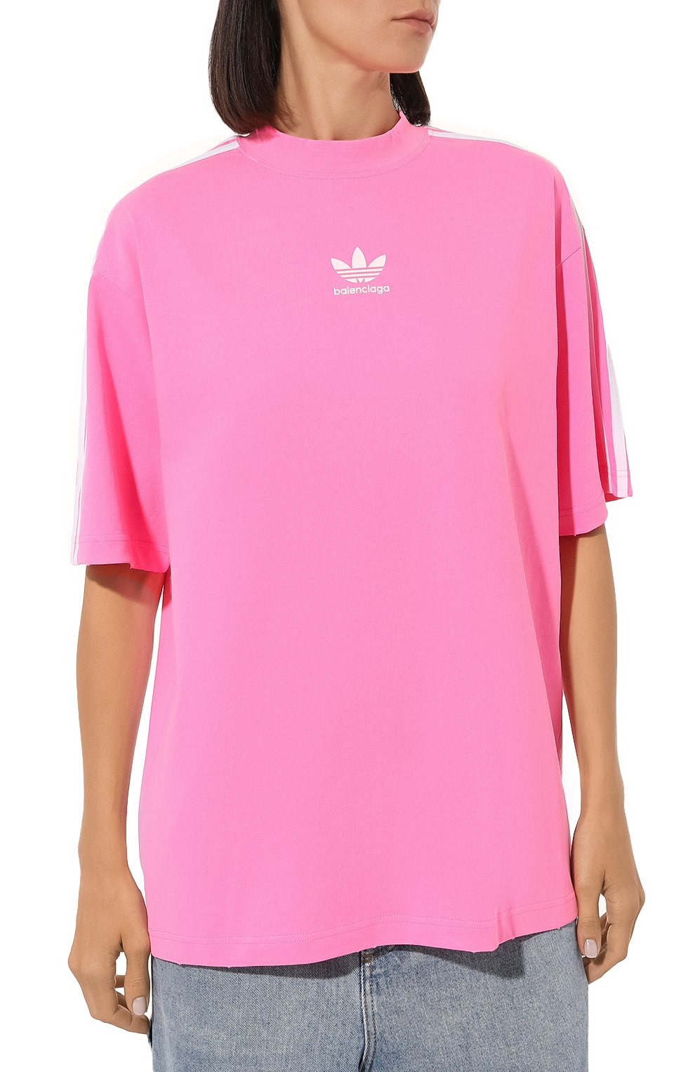 Хлопковая футболка balenciaga x adidas BALENCIAGA, арт. 723955 TNVU4, фото 3
