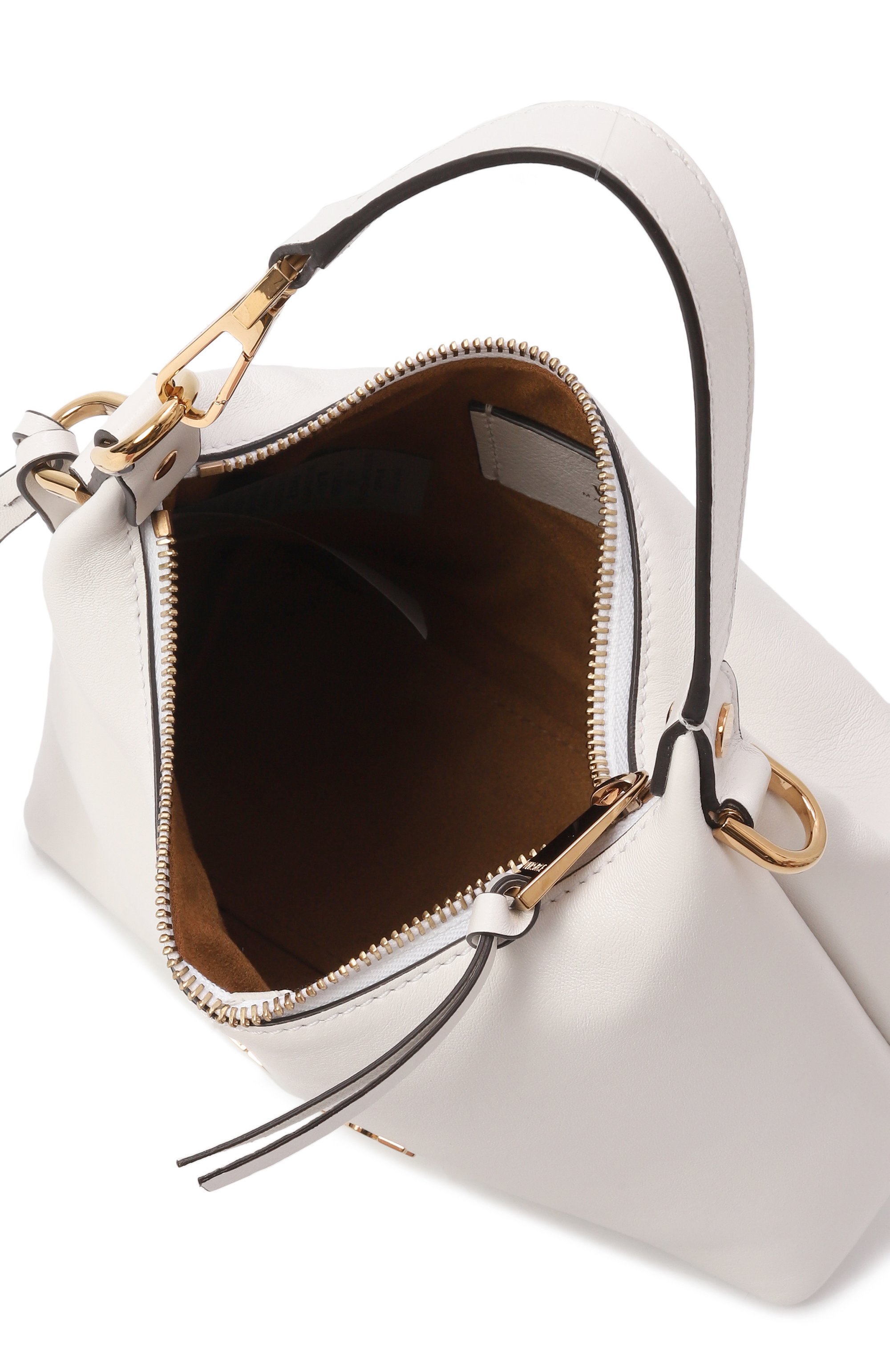 Сумка versace tag VERSACE белого цвета по цене 191000 руб., арт. 1018302/1A13171, фото 5 Сумка versace tag VERSACE, арт. 1018302/1A13171, фото 5