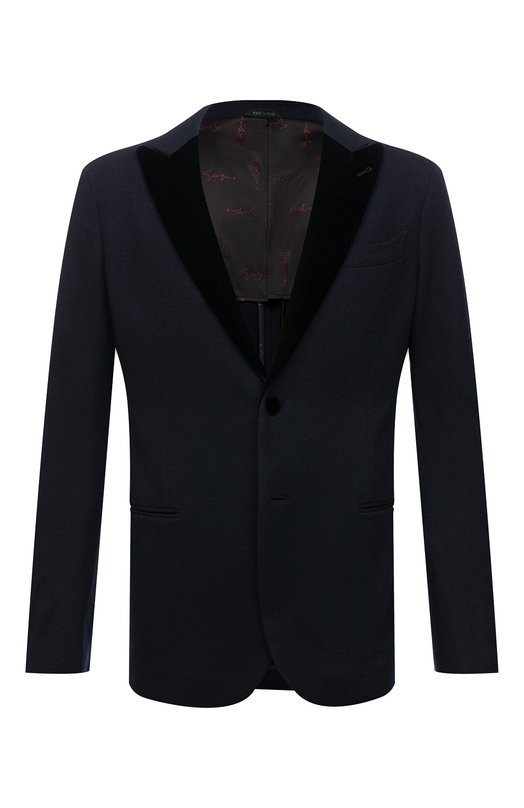 Кашемировый пиджак Giorgio Armani 1WGAS01A/J000M_1 Синий 1WGAS01A/J000M_1