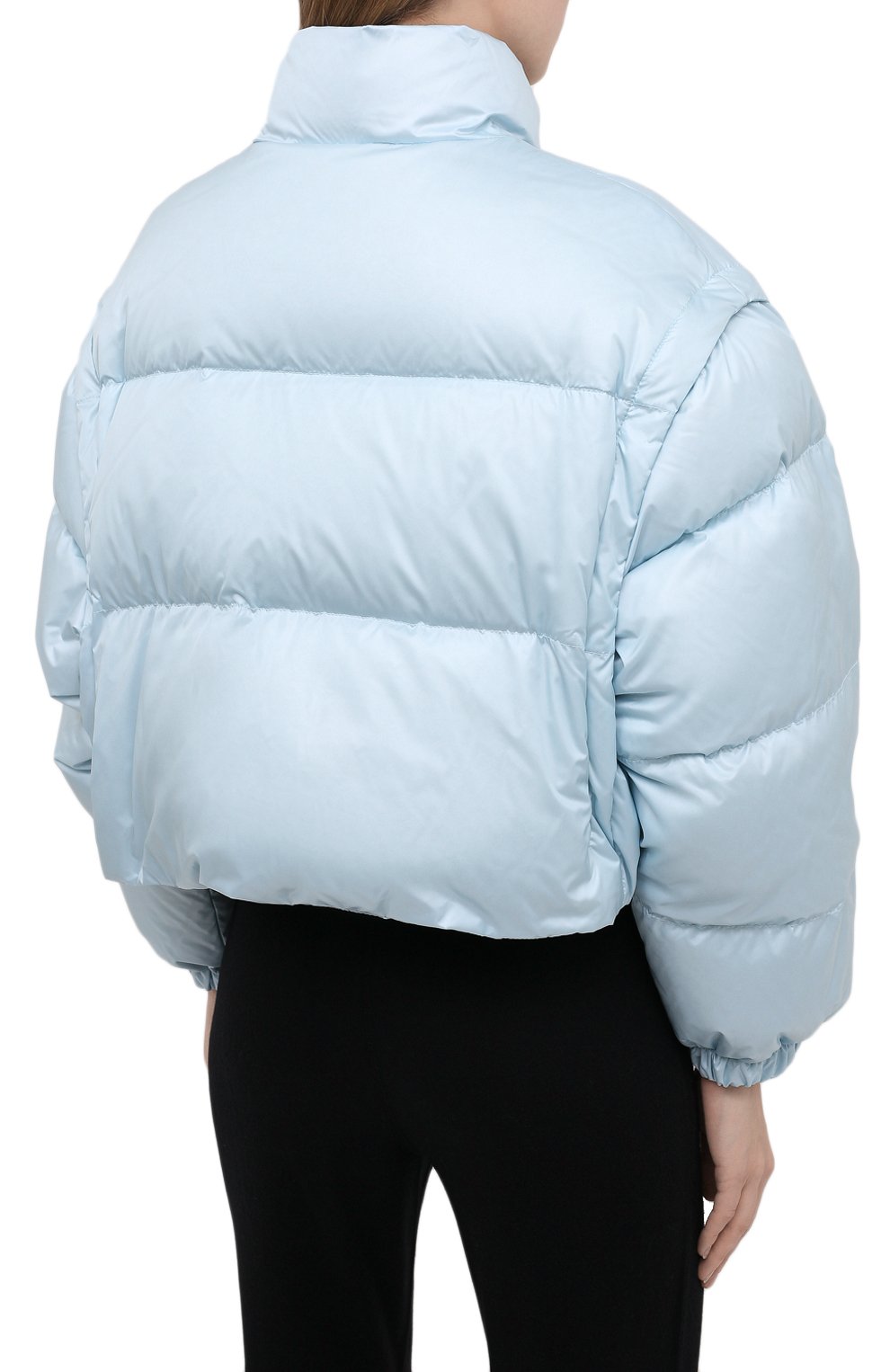 Пуховик PRADA светло-голубого цвета по цене 195000 руб., арт. 291805-1IE0-F0012-202, фото 4 Пуховик PRADA, арт. 291805-1IE0-F0012-202, фото 4