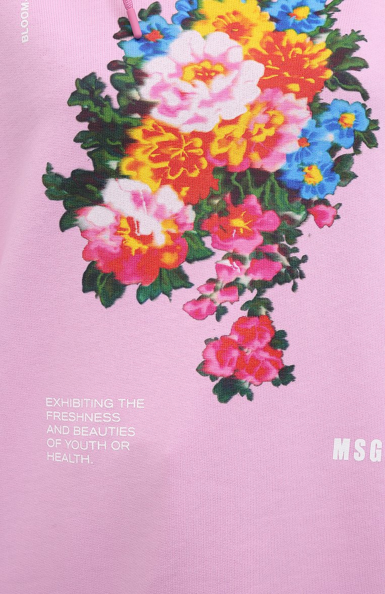 Хлопковое худи MSGM, арт. 3041MDM101 217299, фото 5