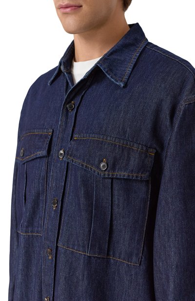 Джинсовая рубашка DRIES VAN NOTEN, арт. 020793-2381-507, фото 5