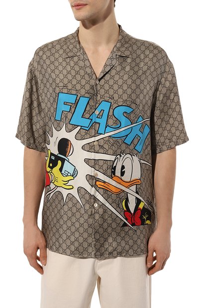 Шелковая рубашка disney x gucci GUCCI, арт. 646446 ZAGCN, фото 3