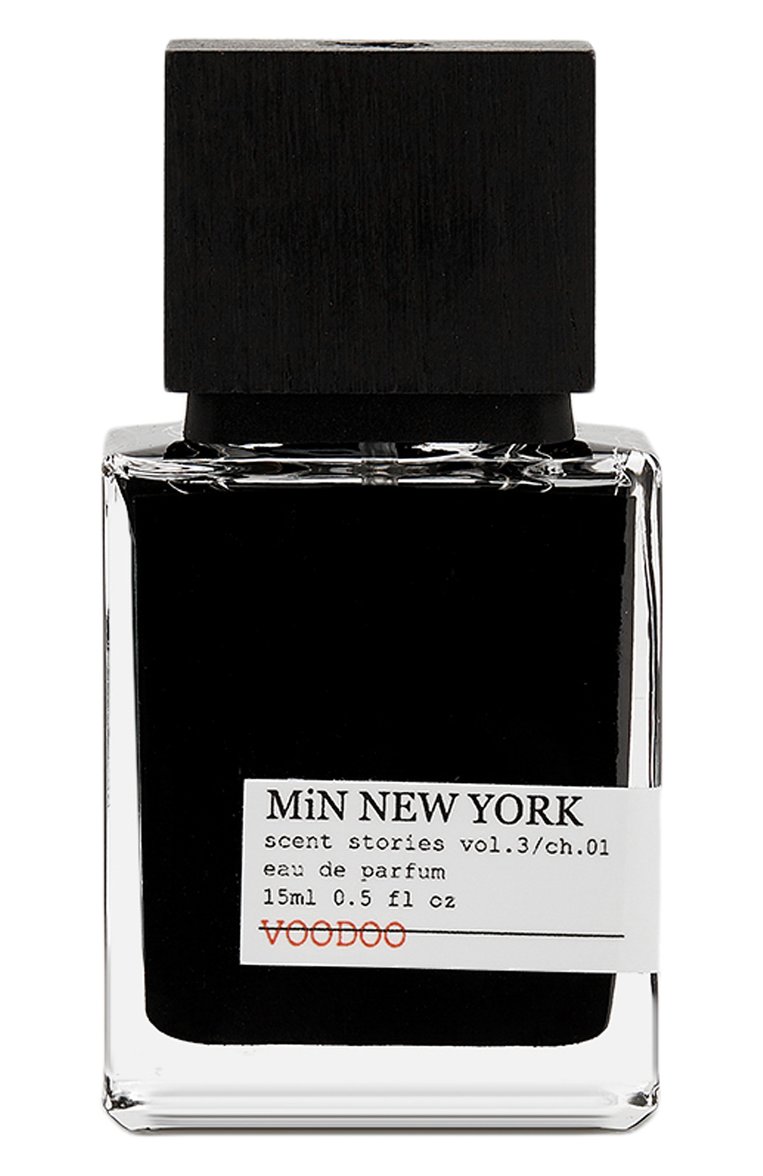 Парфюмерная вода voodoo (15ml) MIN NEW YORK бесцветного цвета, арт. 855732016009 | Фото 1 (Нос: Не проставлено; Региональные ограничения белый список (Axapta Mercury): Не проставлено; Тип проду�кта - парфюмерия: Парфюмерная вода; Ограничения доставки: flammable)