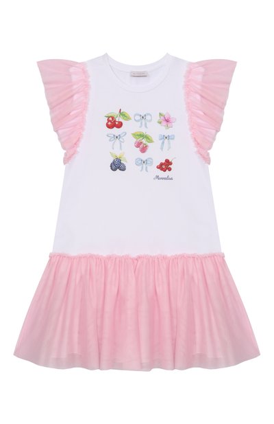 Хлопковое платье MONNALISA, арт. 19E918RU