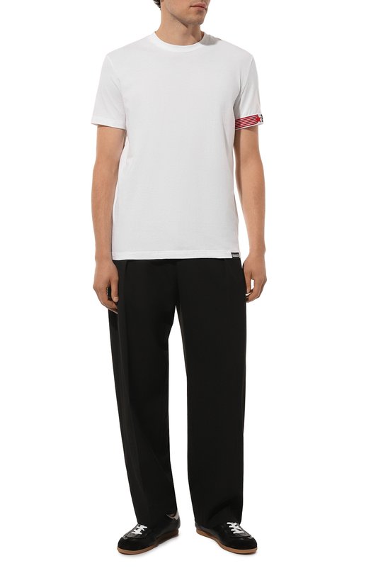 Хлопковая футболка Dsquared2 D9M3S5300 Белый  D9M3S5300 Фото 2