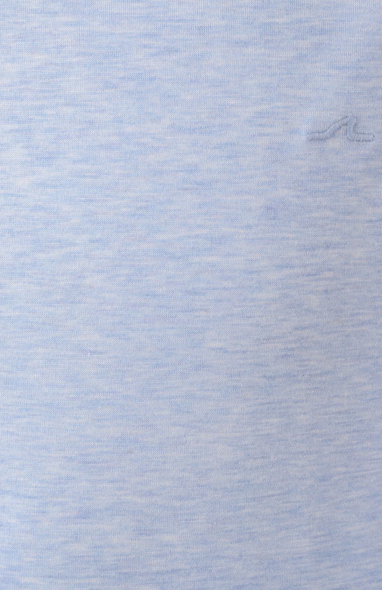 Мужская хлопковая футболка PAUL&SHARK голубого цвета, арт. 25411015 | Фото 6 (Рукава: Короткие; Принт: Без принта; Стили: Кэжуэл; Материал внешний: Хлопок; Длина (для топов): Удлиненные; Мужское Кросс-КТ: Футболка-одежда; Кросс-КТ: Джерси)