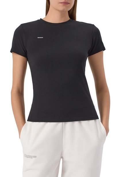 Хлопковая футболка PANGAIA черного цвета по цене 7150 руб., арт. 10002430, фото 3 Хлопковая футболка PANGAIA, арт. 10002430, фото 3