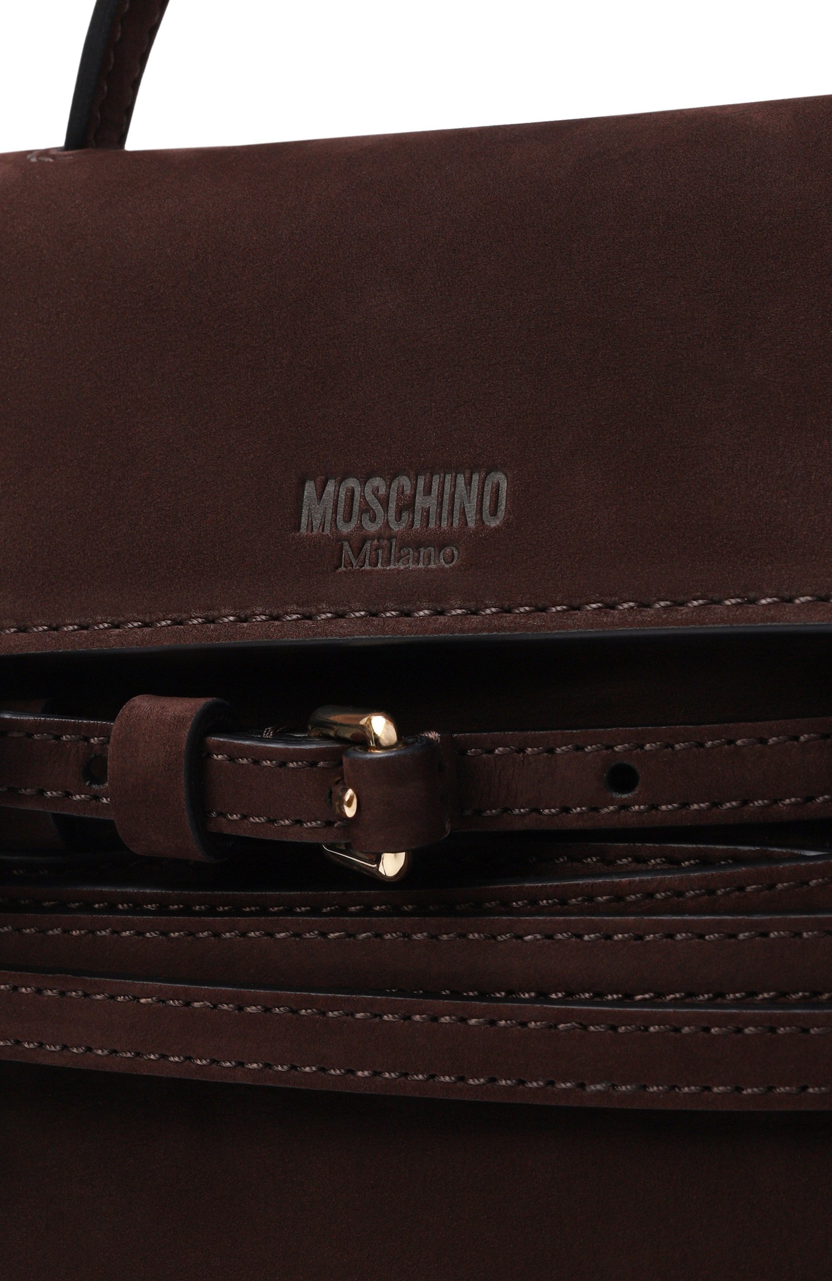 Сумка tie me mini MOSCHINO темно-коричневого цвета по цене 152000 руб., арт. MC4166PP1P/0J0, фото 6 Сумка tie me mini MOSCHINO, арт. MC4166PP1P/0J0, фото 6