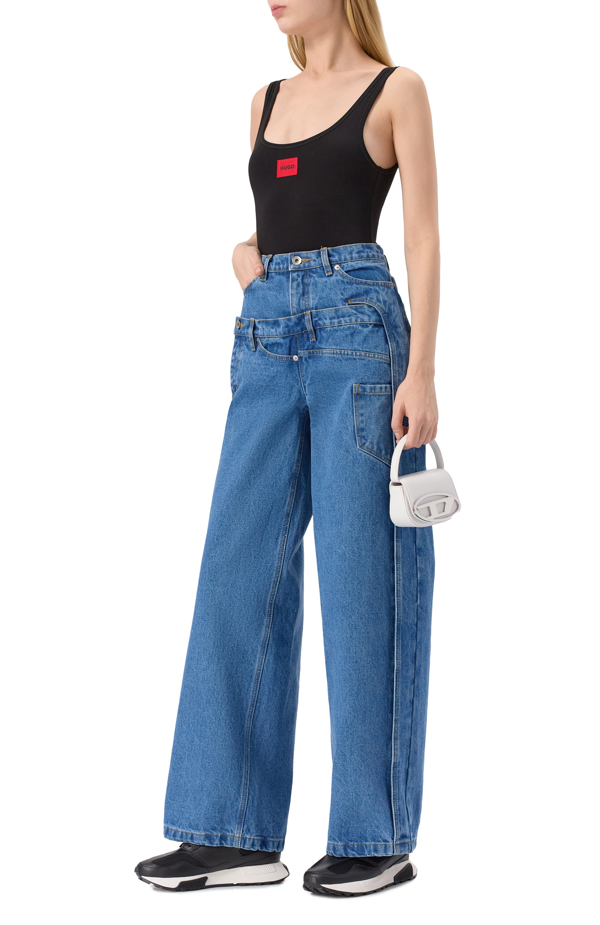 Комбинированные кроссовки s-tame-d DIESEL черного цвета по цене 22350 руб., арт. Y03607/P8109, фото 2 Комбинированные кроссовки s-tame-d DIESEL, арт. Y03607/P8109, фото 2