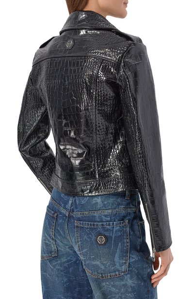 Кожаная куртка PHILIPP PLEIN, арт. SAFC WLB1201 PLE010N, фото 4
