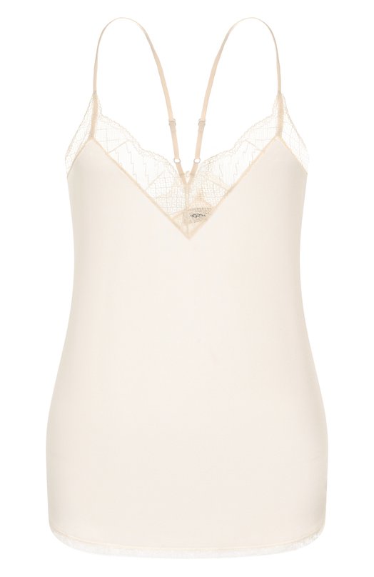 Шелковый топ Zadig and Voltaire WWCR00014 Кремовый WWCR00014