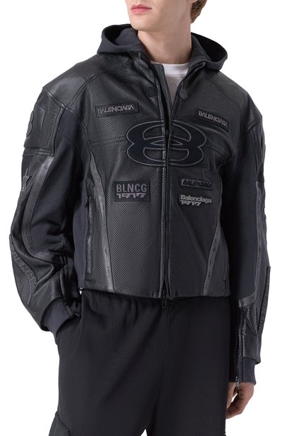 Кожаная куртка BALENCIAGA, арт. 830894/TSS01, фото 3