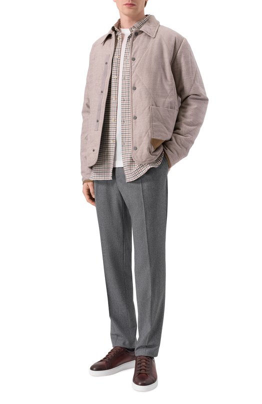 Шерстяные брюки L.B.M. 1911 8135/00121 Серый  8135/00121 Фото 2