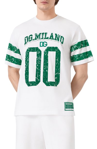 Хлопковая футболка DOLCE & GABBANA, арт. G8RZ2Z/G7NPB, фото 3