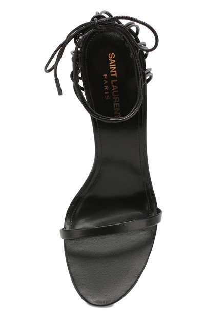 Кожаные босоножки lexi SAINT LAURENT, арт. 606493/1N800, фото 5