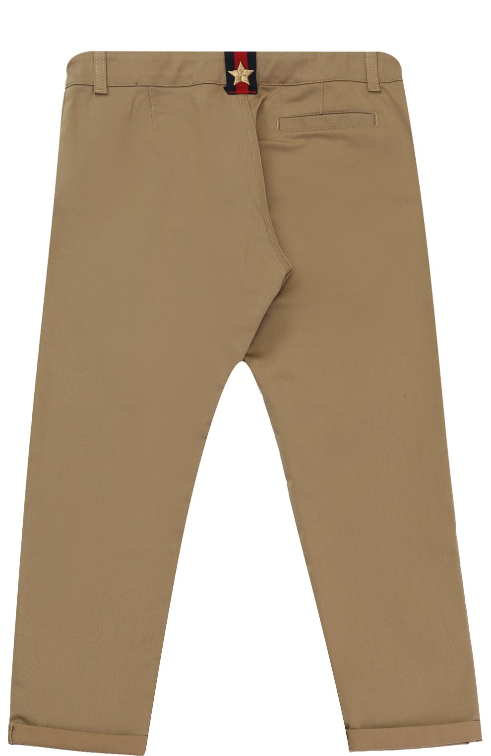 Брюки чинос из эластичного хлопка GUCCI хаки цвета по цене 18700 руб., арт. 409563/XBB06, фото 2 Брюки чинос из эластичного хлопка GUCCI, арт. 409563/XBB06, фото 2