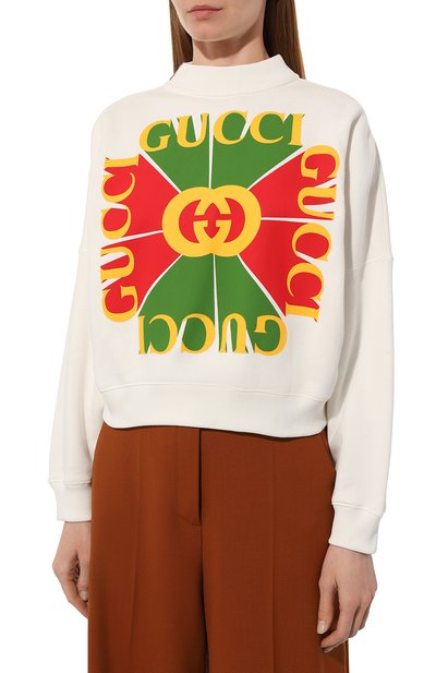 Хлопковый свитшот GUCCI, арт. 717406/XJE5N, фото 3