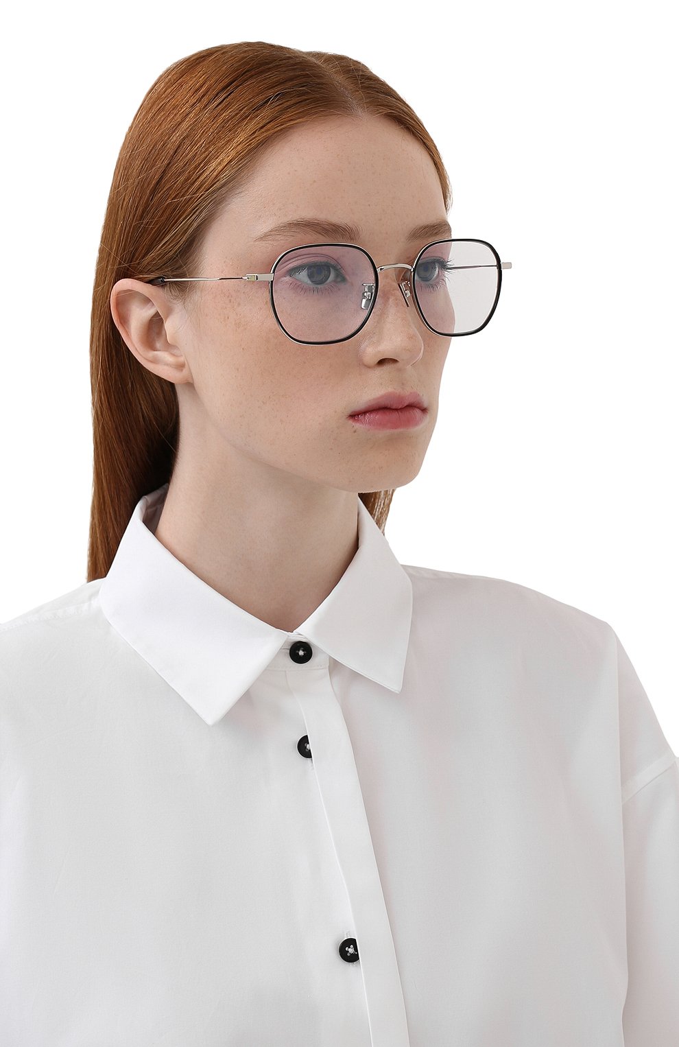 Оправа SAINT LAURENT черного цвета по цене 37300 руб., арт. SL 397/F 004, фото 2 Оправа SAINT LAURENT, арт. SL 397/F 004, фото 2